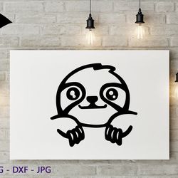 Sloth SVG PNG JPEG Instant Download