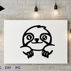 sloth svg png jpeg instant download