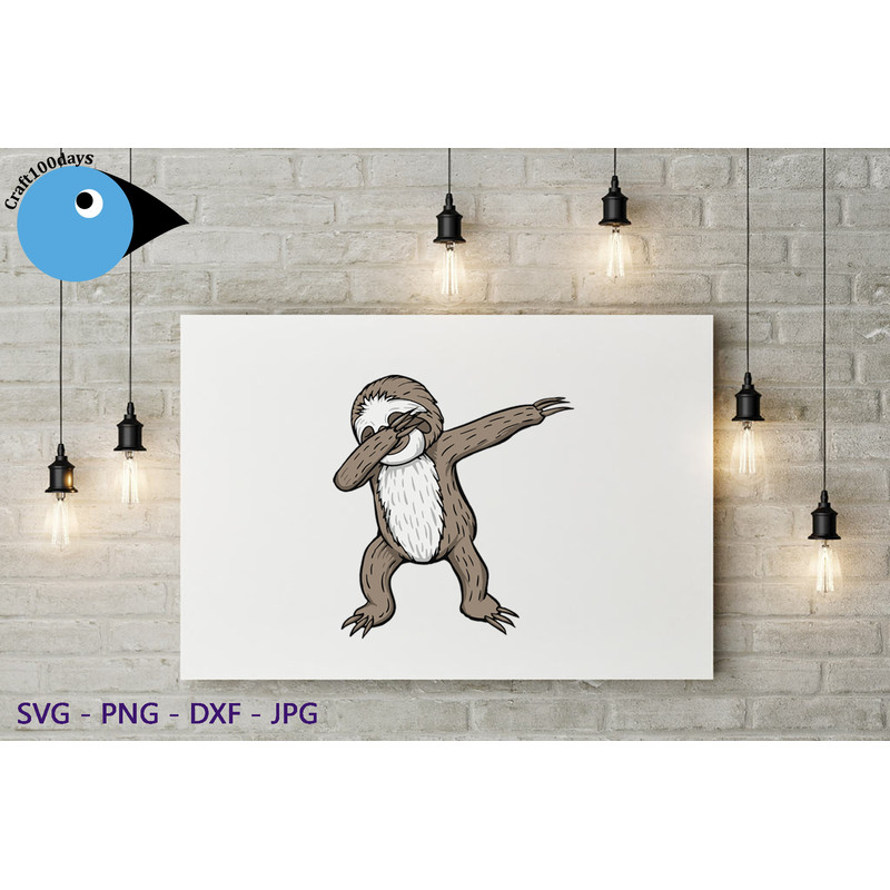 Sloth Dabbing wall.png