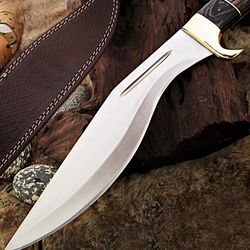 Ultimate Hunters Survival Gurkha Kukri Hunting Knife Collectible Stainless Steel Curved Blade