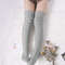 White Over Knee Socks Extra Long Warm Thigh High Knited Socks Womens gray.jpg