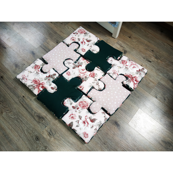 Blush pink and emerald color puzzle play mat.jpg