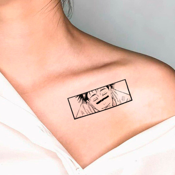 Jujutsu Kaisen SET fake tattoo Anime manga merch Temporary sticker tats Japan kawaii gift Otaku weeb Cosplay design art 3