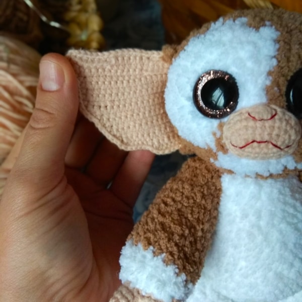 Crochet toy pattern Gizmo Mogwai, Amigurumi Gremlin | Inspire Uplift