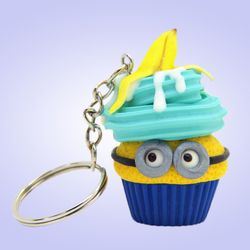 Minion keychain for backpack, cute keychain for girls, minion charm for keyring