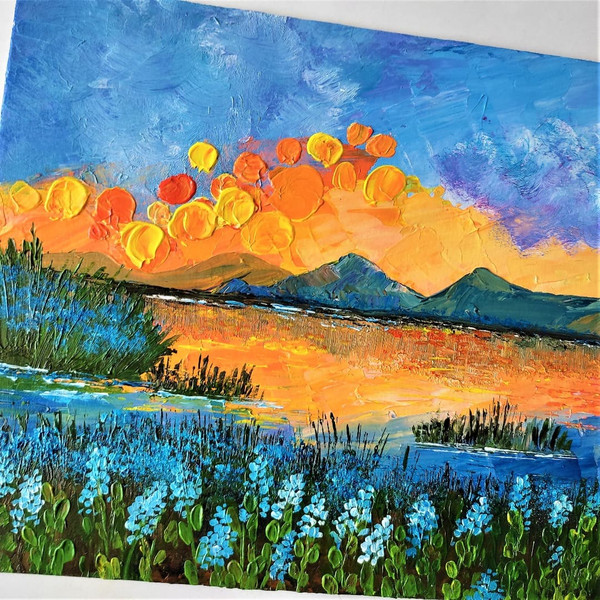 River-sunset-landscape-painting-in-style-impasto-acrylic-texture-framed-art.jpg