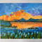 Sunset-landscape-painting-field-of-blue-wildflowers-shore-lakes-art-impasto.jpg