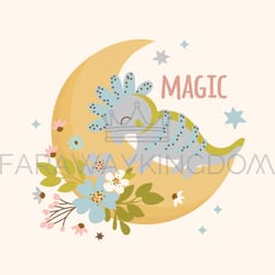 dino baby cartoon hand drawn vector illustration apparel print