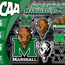 marshall thundering herd svg bundle , ncaa svg, logo ncaa bundle svg eps dxf png , digital download , instant download