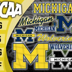 Michigan Wolverines SVG bundle , NCAA svg, logo NCAA bundle svg eps dxf png , digital Download , Instant Download