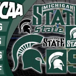 michigan state spartans svg bundle , ncaa svg, logo ncaa bundle svg eps dxf png , digital download , instant download