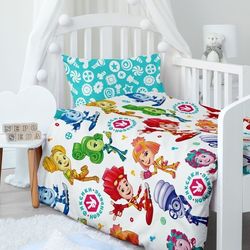 Baby bed linen JUNIOR for mattress 160x80 cm Fixies