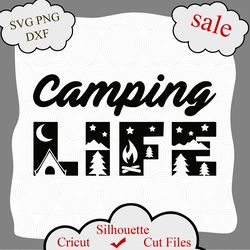 camp life svg, camping life svg, camp shirt svg, camper svg cut file, silhouette