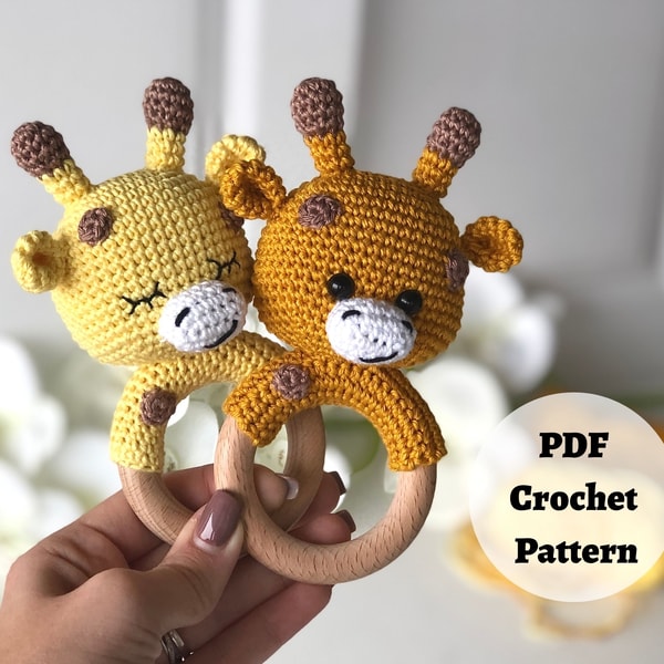 Giraffe Rattle Adorable Giraffe Rattle Amigurumi Pattern - PDF | Inspire Uplift