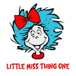 little miss thing dr seuss svg, dr seuss clipart, dr seuss birthday, dr seuss cat svg digital download