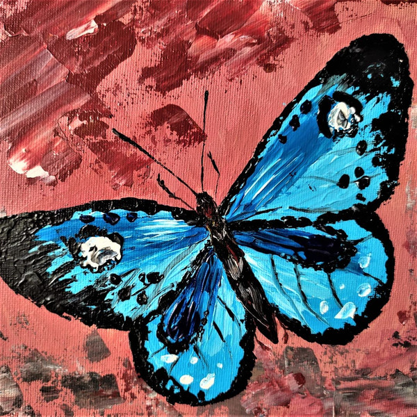 Blue-brown-wall-art-impasto-texture-painting-butterfly.jpg