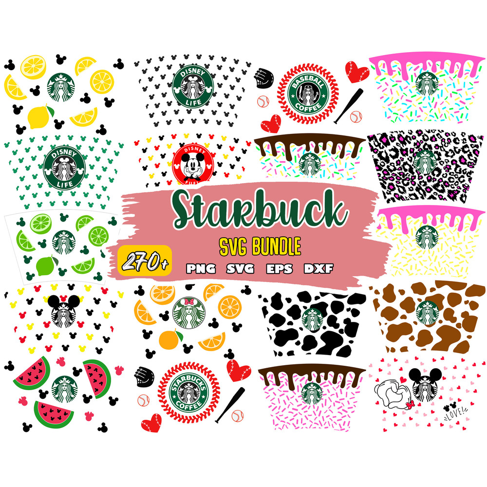 270 Starbucks Wrap Luxury SVG Bundle, Instant Download.jpg