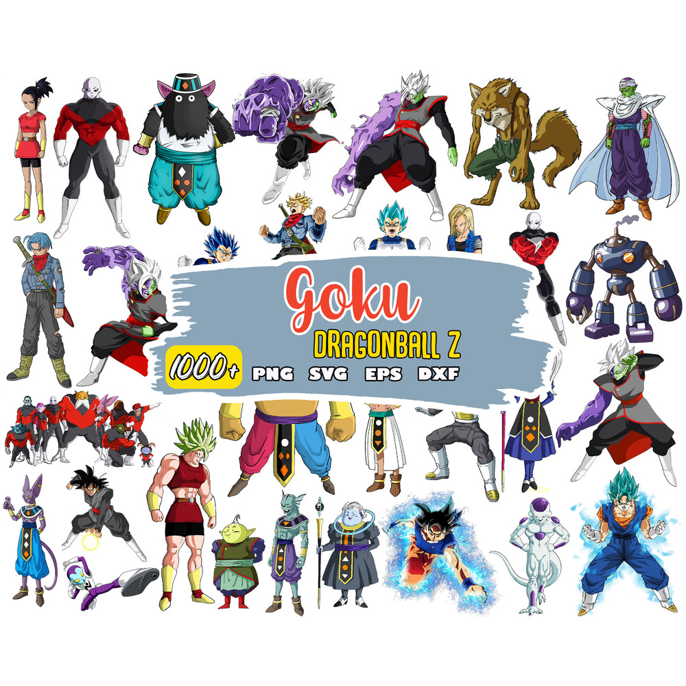 Anime Dragon Ball Z Svg Bundle, Son Goku Svg, Anime Svg, Instant Download.jpg