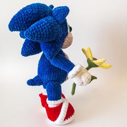 crochet pattern baby sonic the hedgehog. digital download - pdf. diy amigurumi toy tutorial in english and german