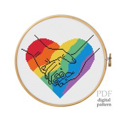 Pride for cross stitch pattern