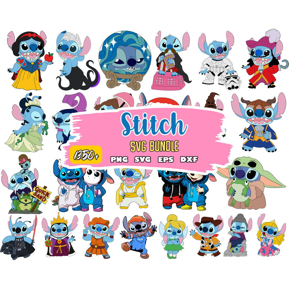 Lilo And Stitch Bundles Svg, Disney Svg, Stitch horror Svg, Monster Svg, Instant Download.jpg