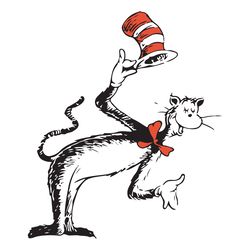cat in the hat dr seuss svg, dr seuss clipart, dr seuss birthday, dr seuss cat svg digital download