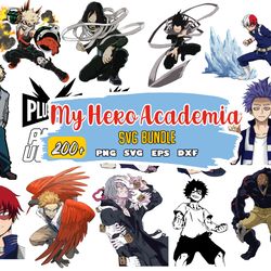 my hero academia svg bundle, academia svg, anime svg, instant download