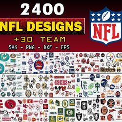 2400 NFL Football SVG Bundle for Cricut, NFL Logo, NFL Teams, SVG cut files