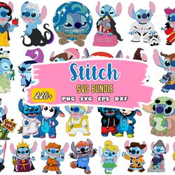 Stitch Crashes Disney SVG, PNG, DXF, Stitch Clip Art, Stitch T Shirt, Stitch Cut Files, Cricut