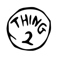 thing 2 dr seuss svg, dr seuss clipart, dr seuss birthday, dr seuss cat svg digital download