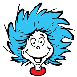 thing dr seuss svg, dr seuss clipart, dr seuss birthday, dr seuss cat svg digital download