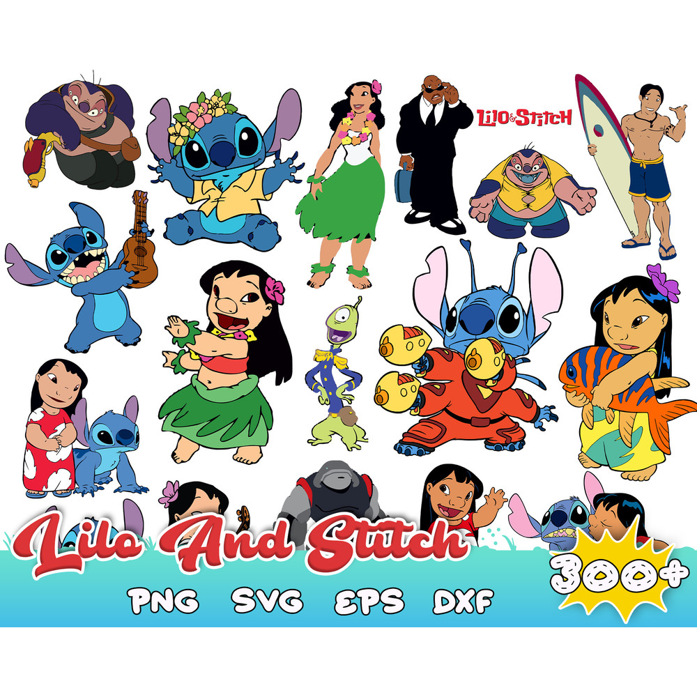 300 Mega bundle Lilo and stitch , stitch and angel love svg png.jpg