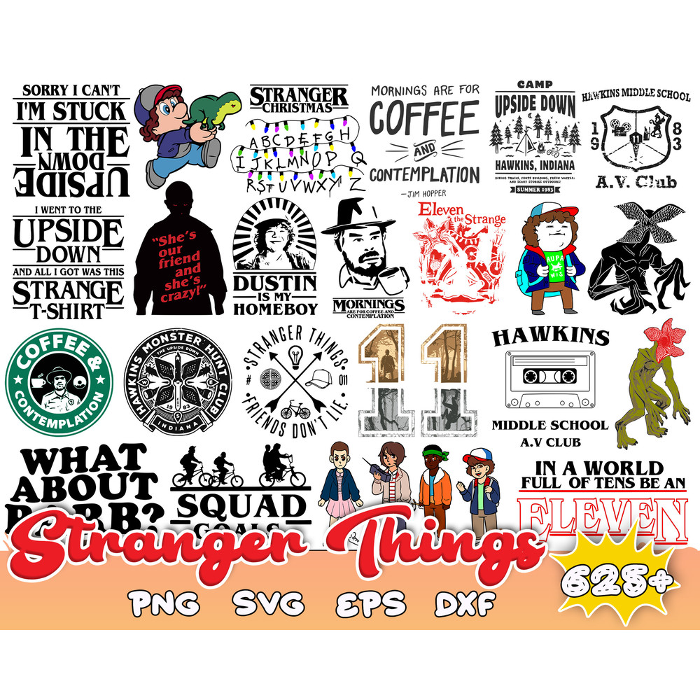 625 Stranger Things Svg, Stranger Things Bundle Svg, Stranger Things Alphabet Svg, PNG, SVG Cut Files For Cricut Silhouette.jpg