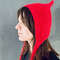 knitted wool kitty bonnet hat with ears devil hat red11.jpg