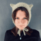 knitted wool kitty bonnet hat with ears devil hat4.jpg