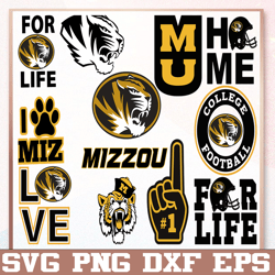 Bundle 12 Files Missouri Tigers Football Team svg, Missouri Tigers svg, N C A A Teams svg, N C A A Svg, Png, Dxf, Eps