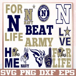 Bundle 11 Files Navy Midshipmen Football Team svg, Navy Midshipmen Svg, N C A A Teams svg, N C A A Svg, Png, Dxf, Eps