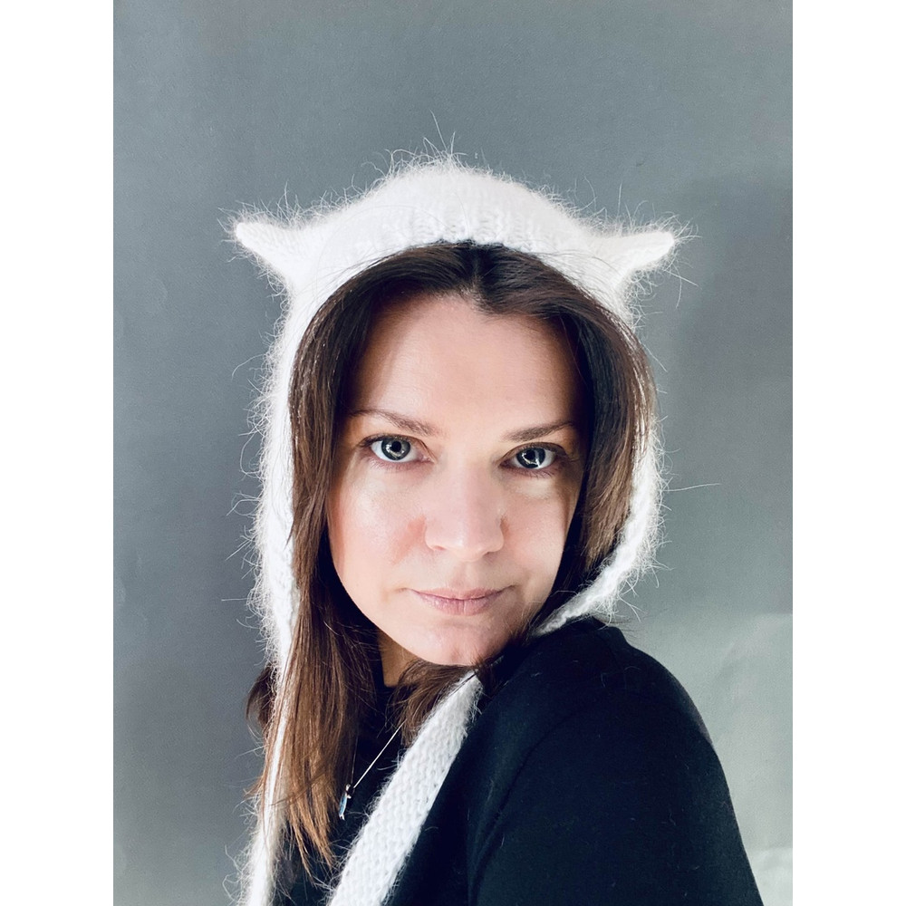 knitted wool kitty bonnet hat with ears devil hat66.jpg