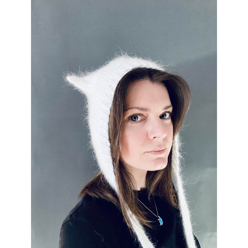 knitted wool kitty bonnet hat with ears devil hat99.jpg