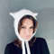 knitted wool kitty bonnet hat with ears devil hat22.jpg