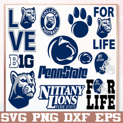 Bundle 11 Files Penn State Nittany Lions Football Team SVG, Penn State Nittany Lions svg, N C A A Teams svg