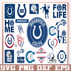 Bundle 21 Files Indianapolis Colts Football team Svg, Indianapolis Colts Svg, NFL Teams svg, NFL Svg, Png, Dxf, Eps