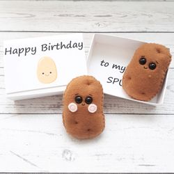 Sweet potato gift, Pocket hug, Funny small Birthday gift for him, Long distance gift, Valentines day gift for her, Puns