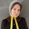 mink angora wool knitted bonnet hat with yellow stripes7.jpg