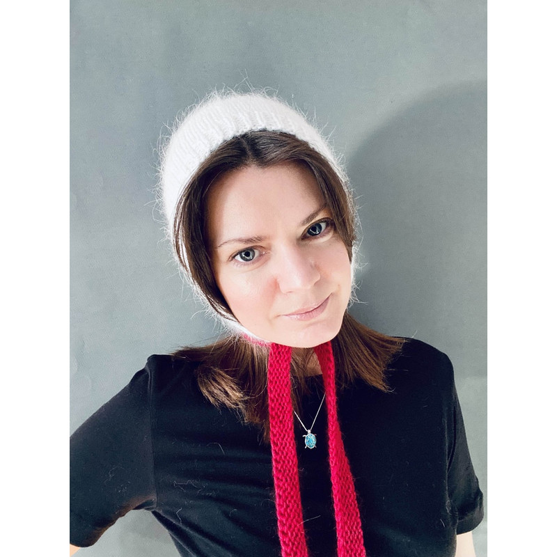 mink angora wool knitted bonnet hat with long stripes19.jpg