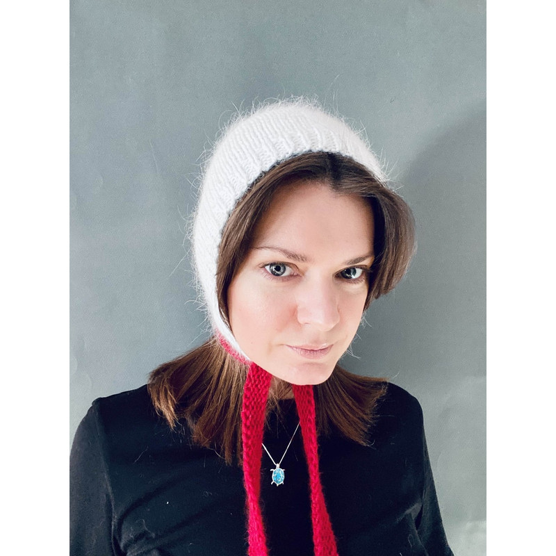 mink angora wool knitted bonnet hat with long stripes21.jpg