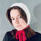 mink angora wool knitted bonnet hat with long stripes666.jpg