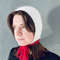 mink angora wool knitted bonnet hat with long stripes11.jpg