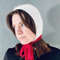 mink angora wool knitted bonnet hat with long stripes555.jpg