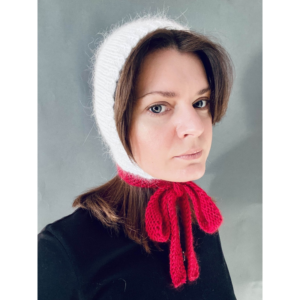 mink angora wool knitted bonnet hat with long stripes8.jpg